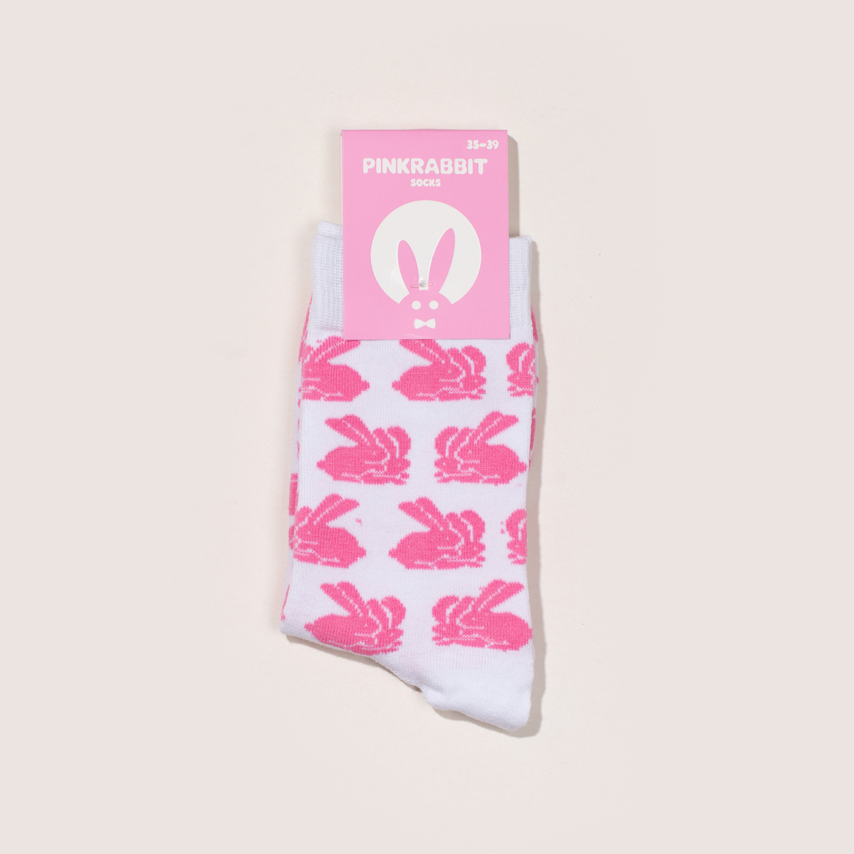 Носки PINK RABBIT женские (белые, 23-25)