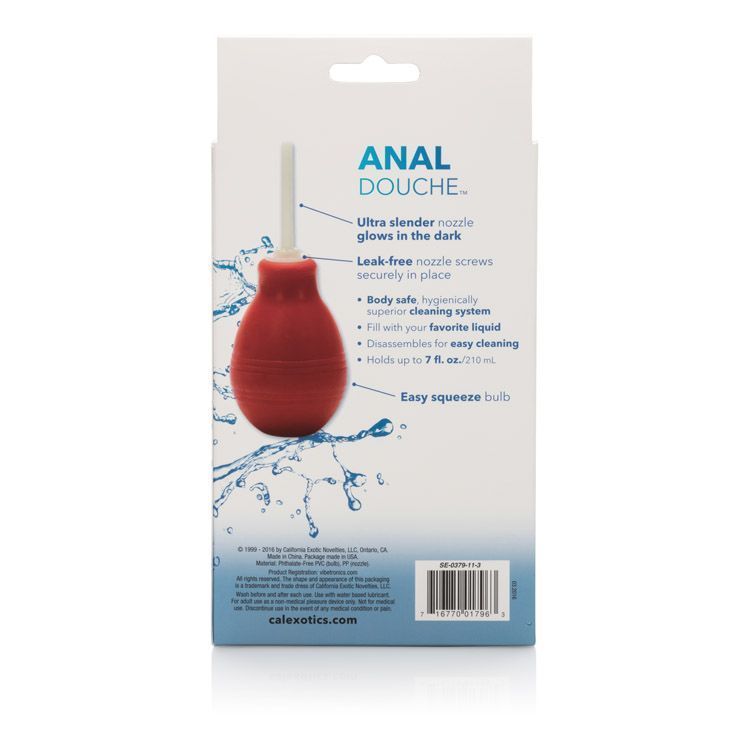 анальный душ california exotic novelties anal douche, красный в Воронеже