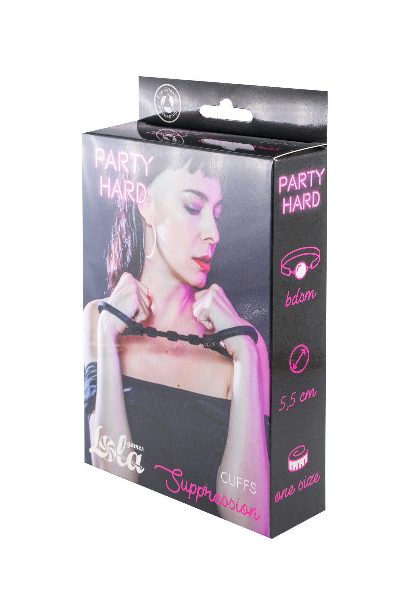 силиконовые наручники party hard suppression balck 1167-01lola в Воронеже