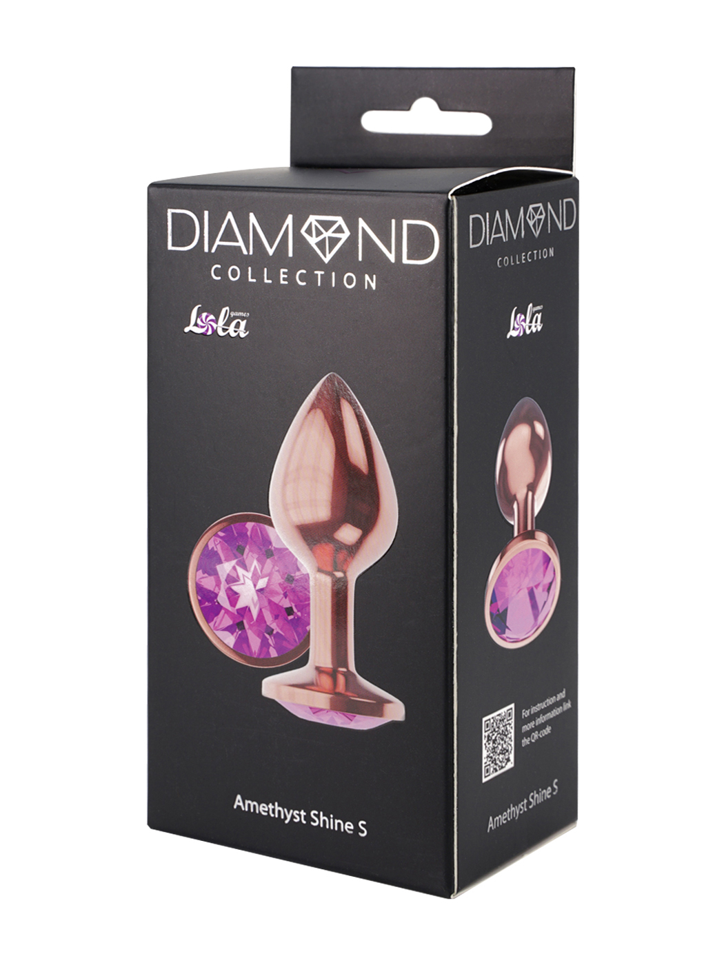 анальная пробка diamond amethyst shine s розовое золото 4025-01lola в Воронеже