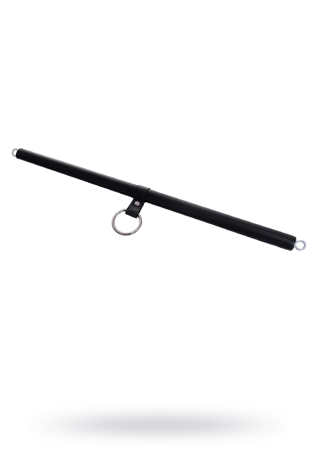 распорка большая для фиксации pecado bdsm, с кольцом, натуральная кожа и дерево, черная в Воронеже