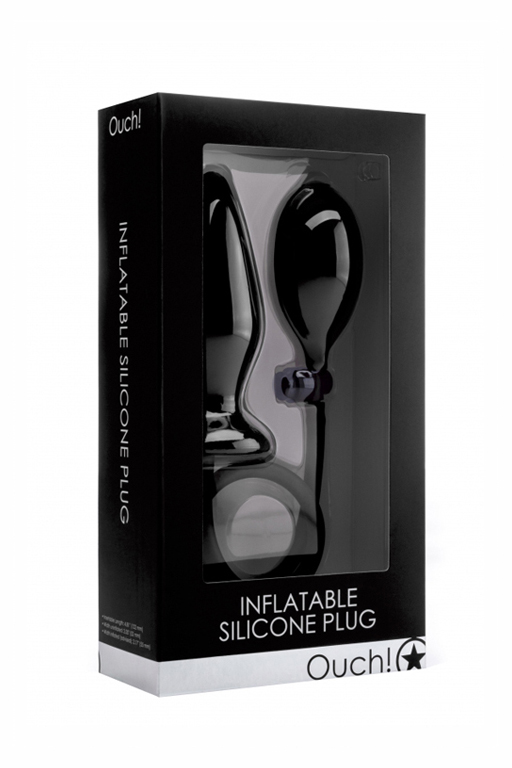 Расширяющаяся анальная пробка Inflatable Silicone Plug