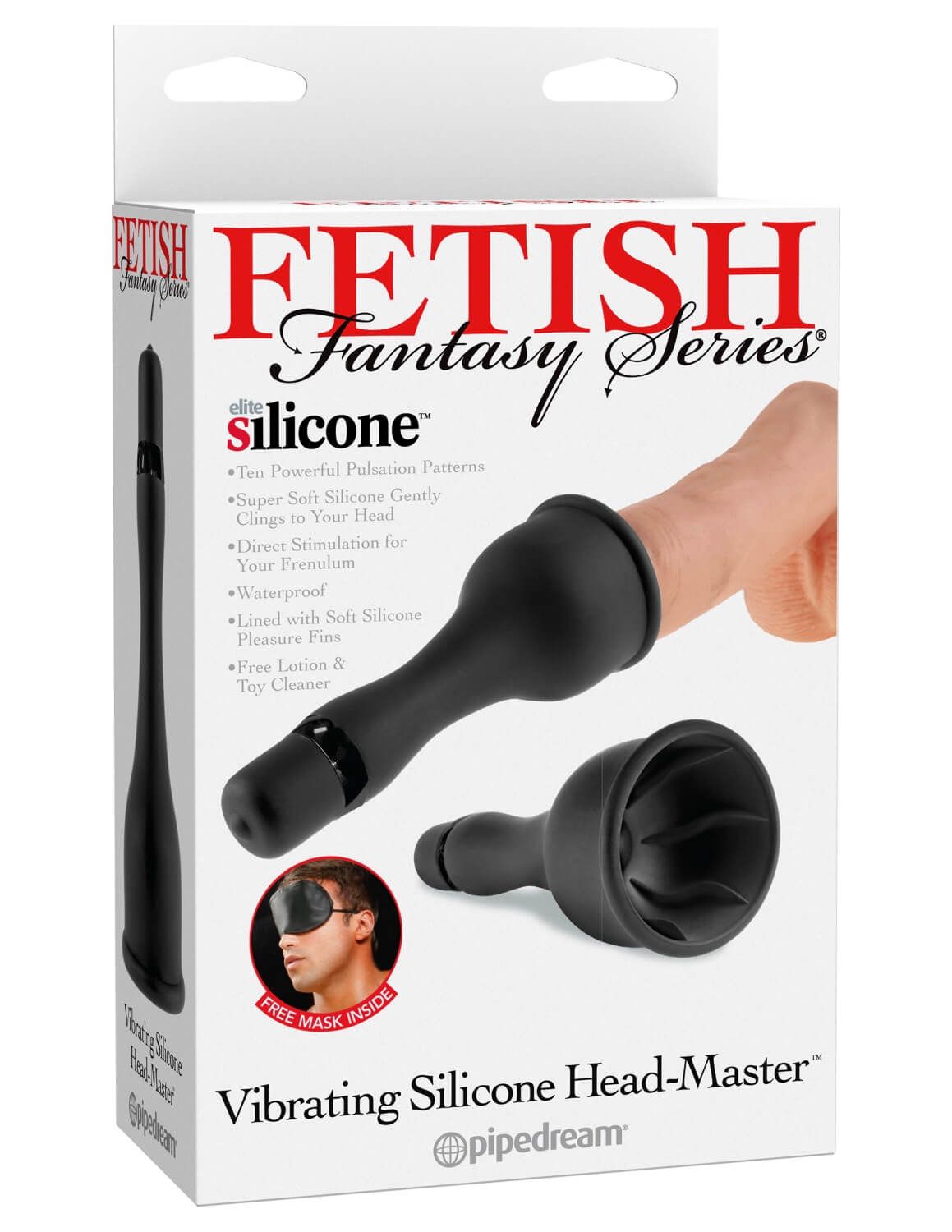 мастурбатор pipedream vibrating silicone head-master, черный в Воронеже