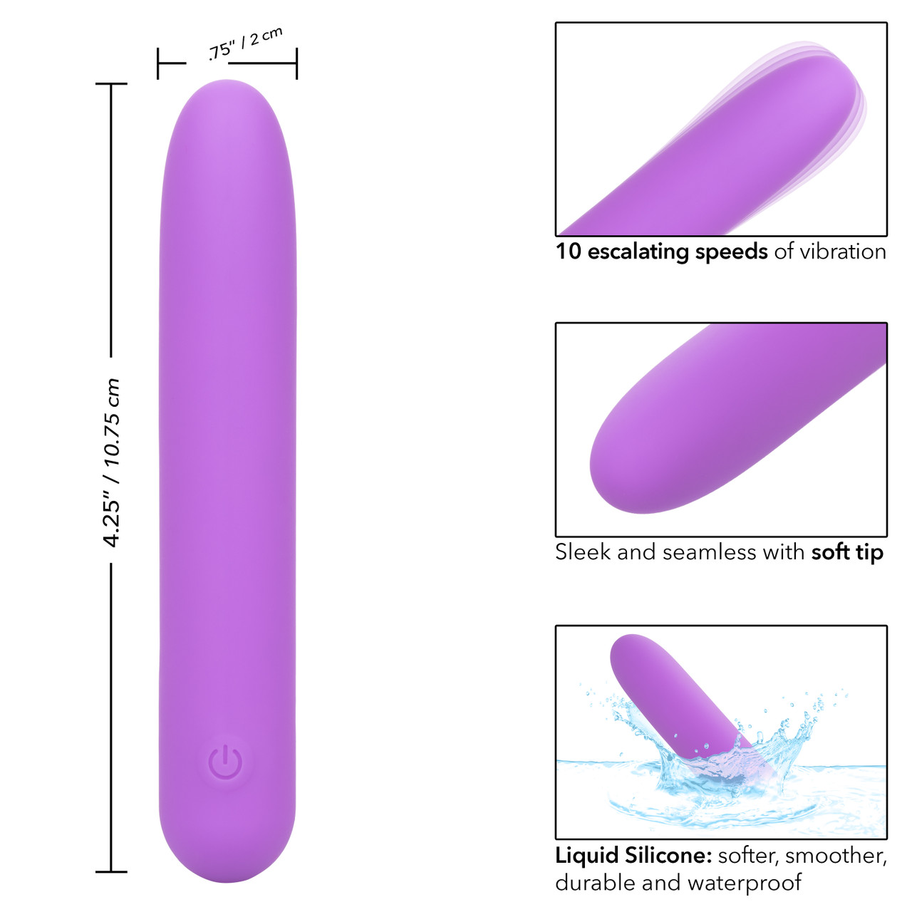мини вибромассажер bliss liquid silicone mini vibe в Воронеже