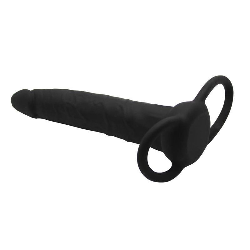 насадка анальная lovetoy silicone fantasy duoble prober, чёрная в Воронеже