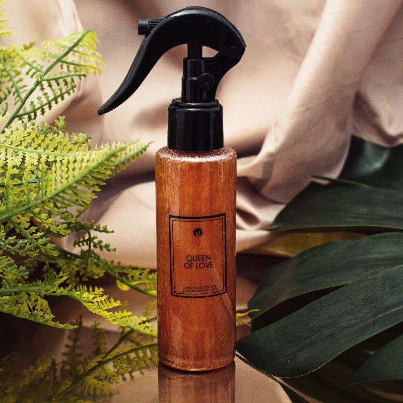 масло сухое pinkrabbit для тела с мерцающим блеском и феромонами, queen of love, 110 мл в Воронеже