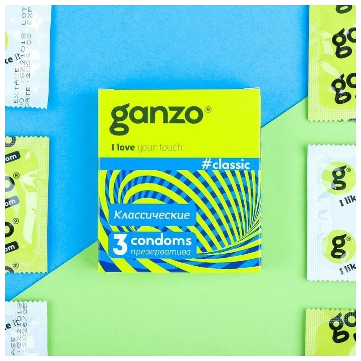 презервативы ganzo classic 3шт. латексные мужские гладкие в Воронеже