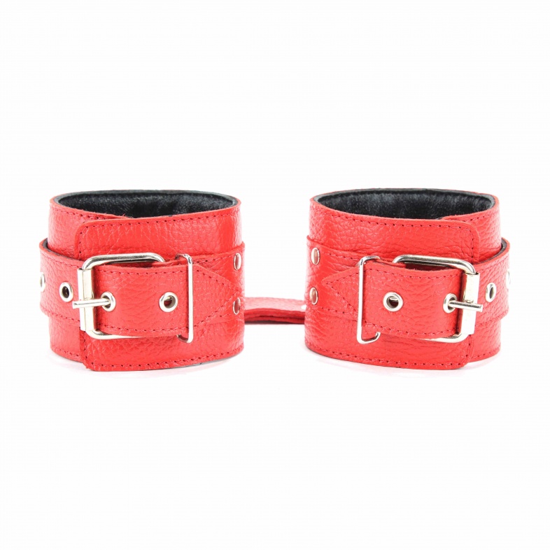 наручники из кожи красной 51014ars в Воронеже