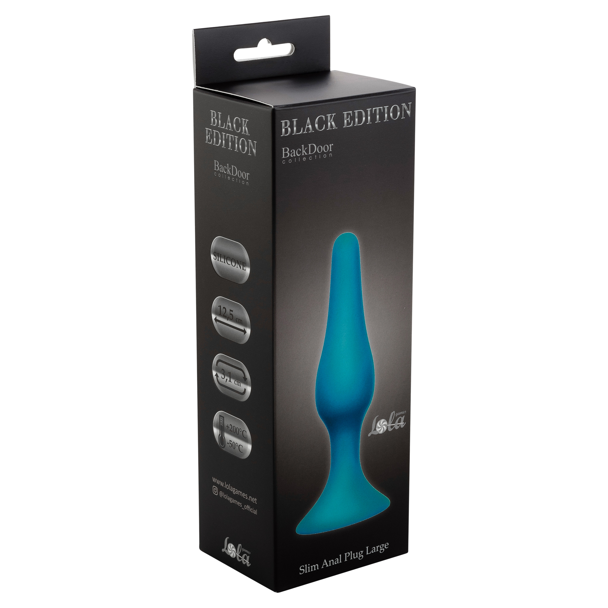 анальная пробка slim anal plug large aqua 4205-05lola в Воронеже