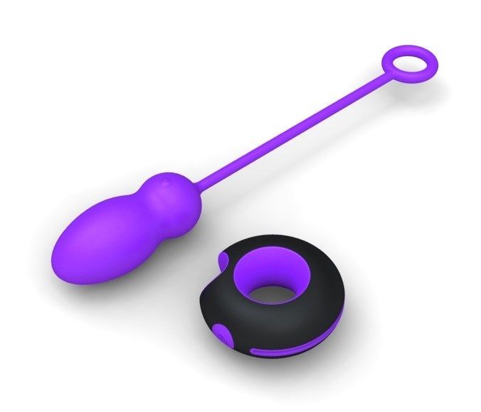 виброяйцо на пульте ду odeco proteus, фиолетовое в Воронеже