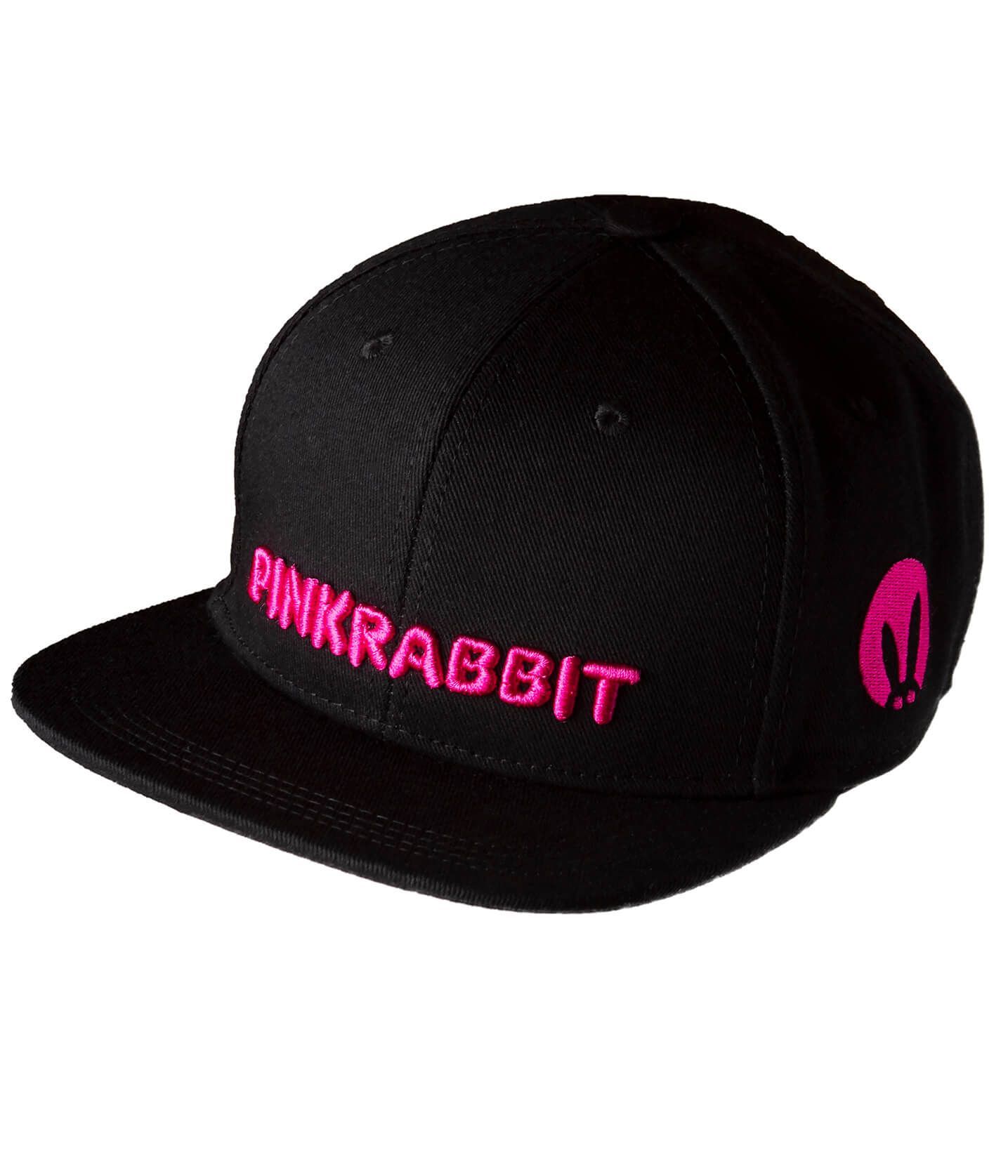 Бейсболка с вышивкой PinkRabbit черная