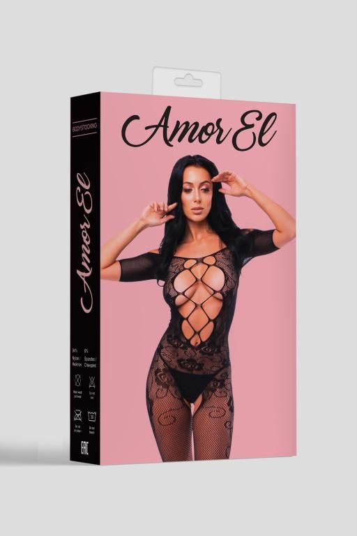 Эротическое кетсьюит (боди-комбинезон) cristina s/l черный в Воронеже