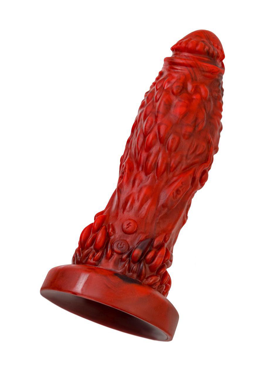 вибратор black&red by toyfa monster docus, силикон, красно-черный, 20 см в Воронеже