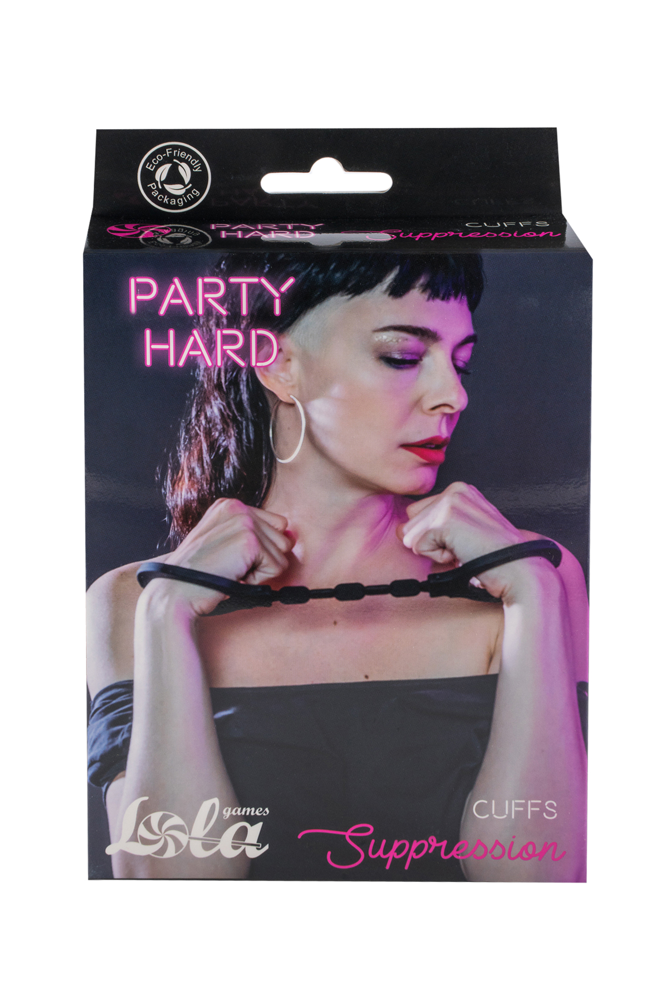 силиконовые наручники party hard suppression balck 1167-01lola в Воронеже