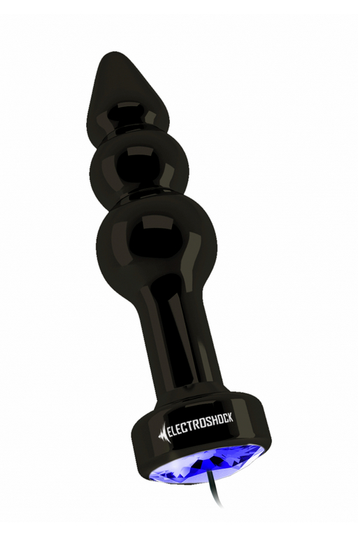 Анальная пробка с электростимуляцией Ribbed Butt Plug Shots Electroshock
