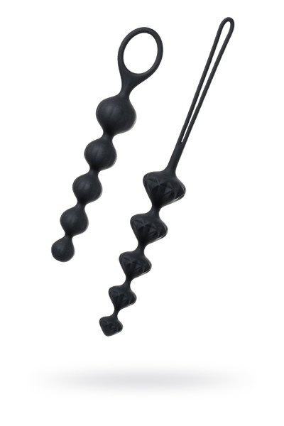 набор из 2 цепочек satisfyer beads black 000855sa в Воронеже