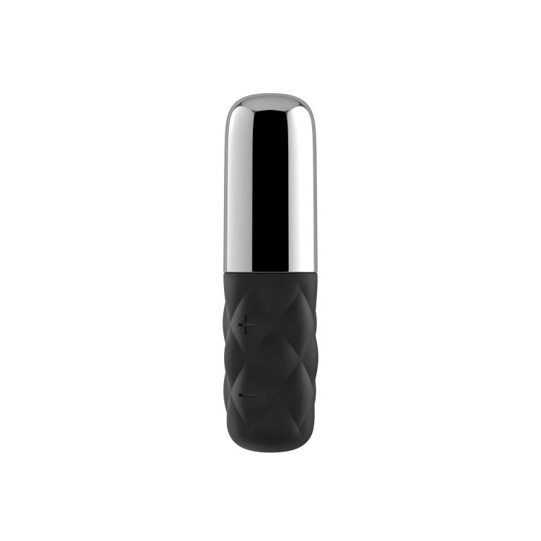 мини вибромассажер satisfyer mini sparkling darling (черно-серебристый) в Воронеже
