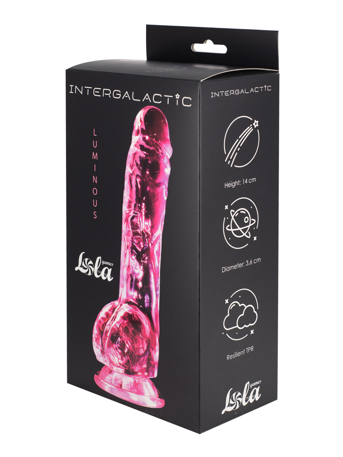 прозрачный дилдо intergalactic luminous pink 7086-01lola в Воронеже