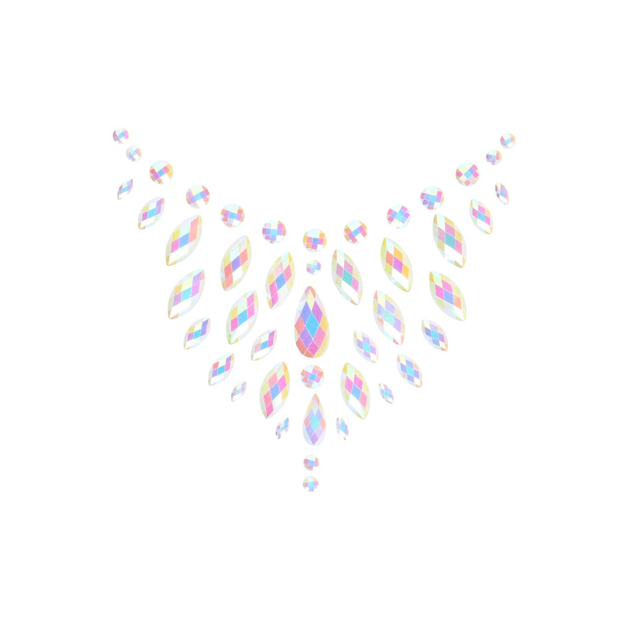 декоративное украшение (камни) на клеевой основе body jewelry stickers - chest - glow in the dark - в Воронеже