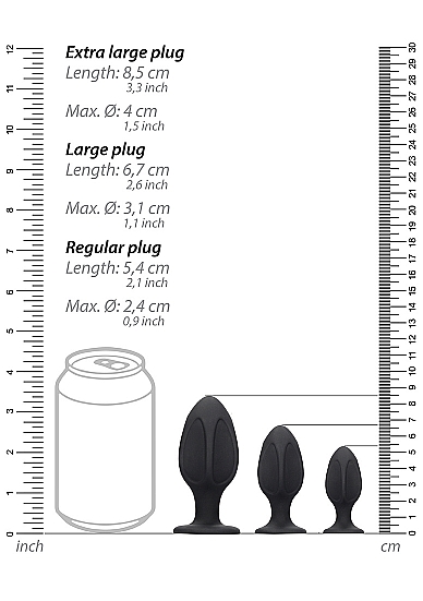 набор анальных пробок diamond shape butt plug set в Воронеже