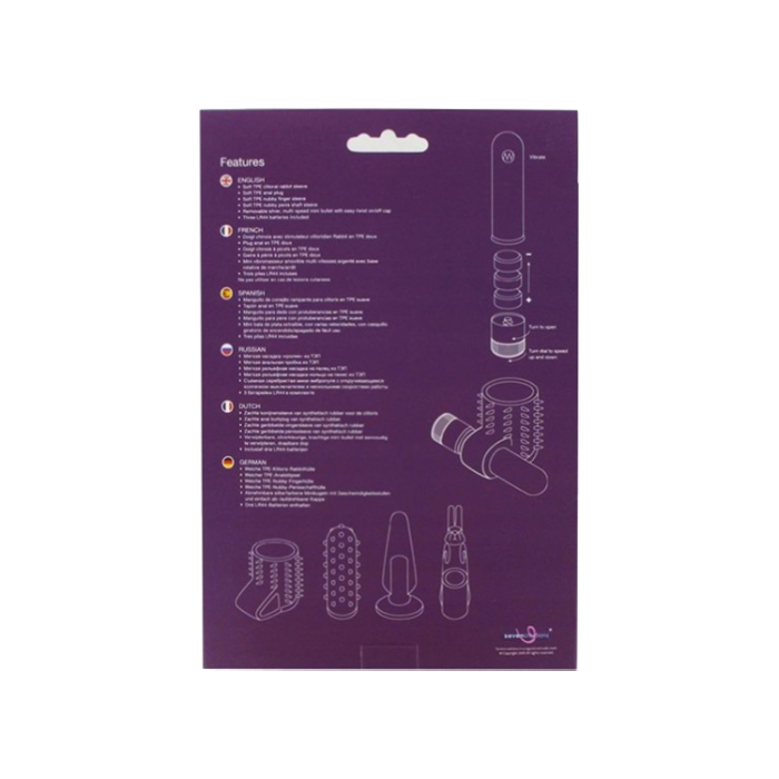 набор насадок 4 play с мини вибромассажером в Воронеже