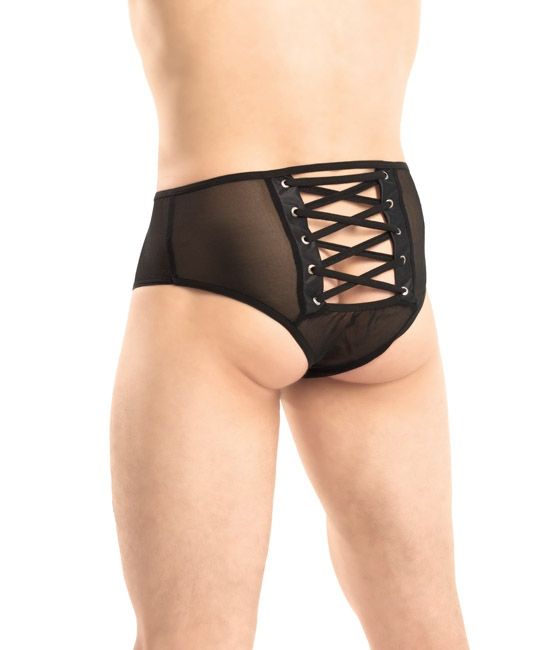 Эротическое трусы мужские со шнуровкой flirton 2921 черные в Воронеже