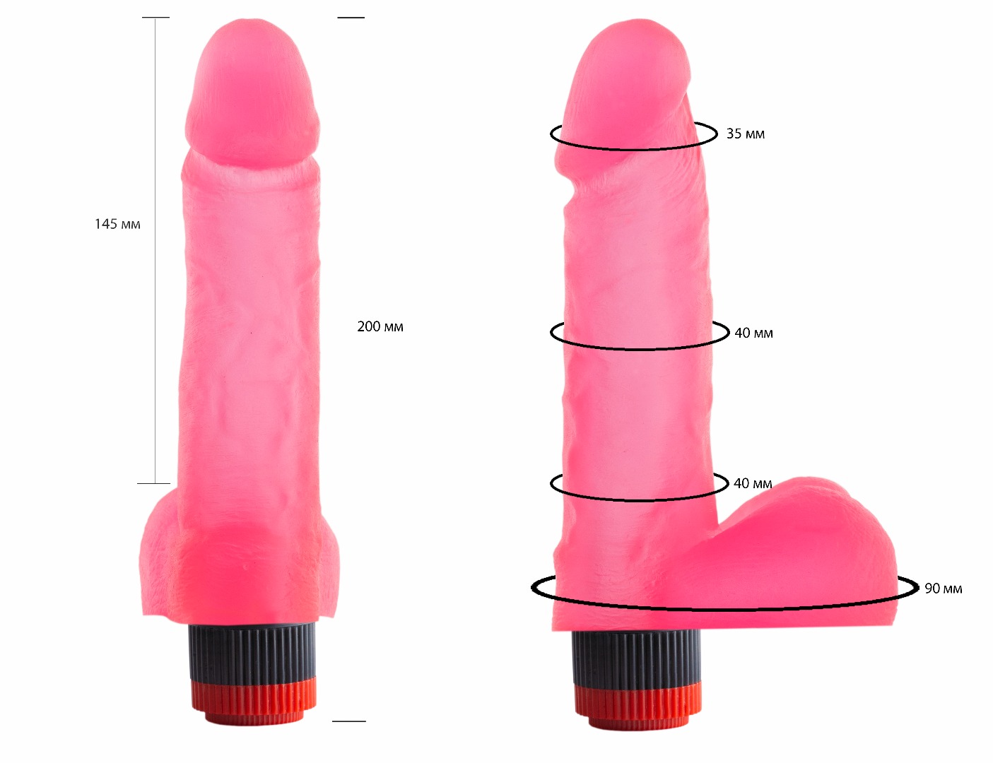 вибратор гелевый розовый 221400ru в Воронеже