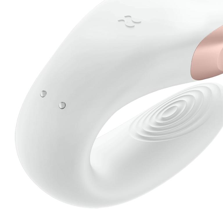парный вибратор satisfyer double love с возможностью управления через пульт и приложение (белый) в Воронеже