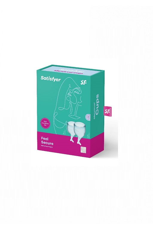 Набор менструальных чаш Satisfyer Feel secure Menstrual Cup (light blue)