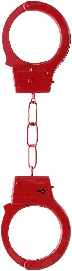 металлические наручники beginner's handcuffs, красные в Воронеже
