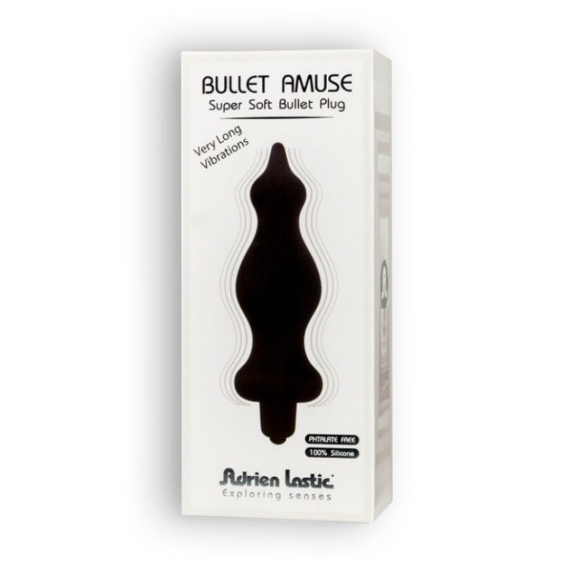 анальная пробка adrien lastic bullet amuse m, чёрная в Воронеже