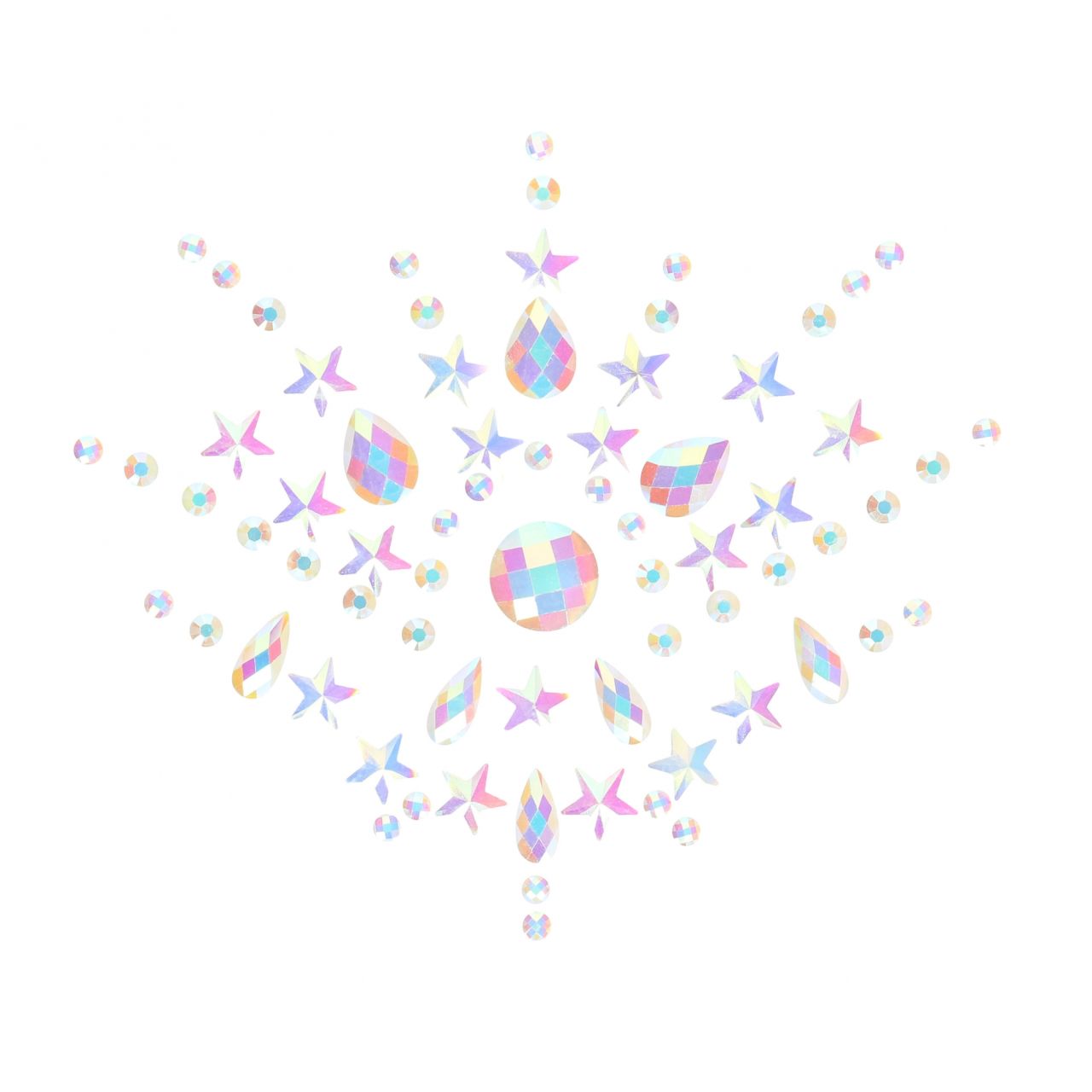 декоративное украшение (камни) на клеевой основе body jewelry stickers - chest - glow in the dark - в Воронеже