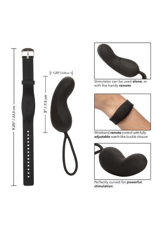 компактный вибромассажер с управлением при помощи браслета wristband remote curve в Воронеже