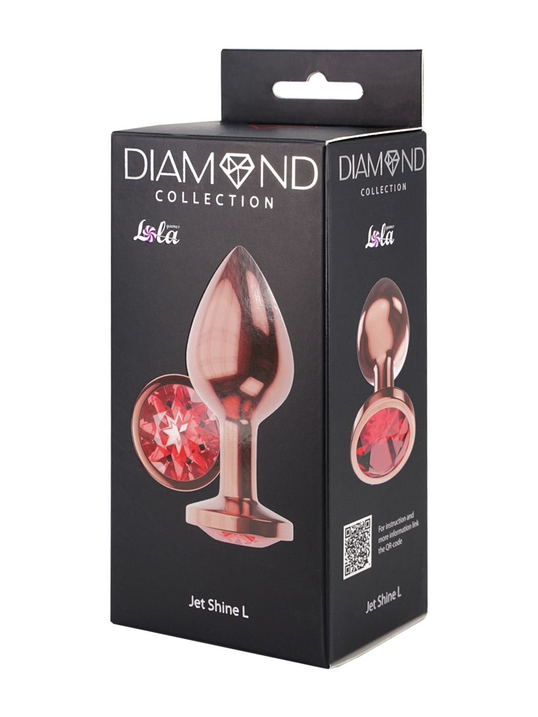 анальная пробка diamond ruby shine l розовое золото 4024-02lola в Воронеже