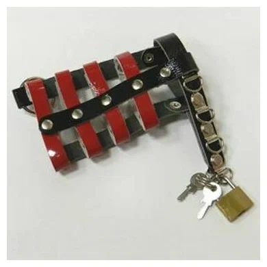 пояс верности красный pinkrabbit с замочком, универсальный размер в Воронеже