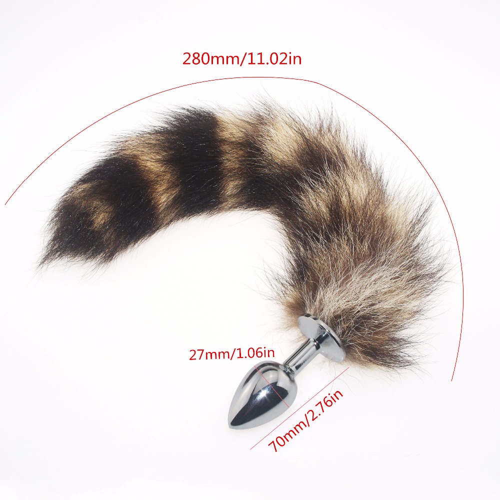 пробка металлическая с полосатым хвостом размер s 47153-mm в Воронеже