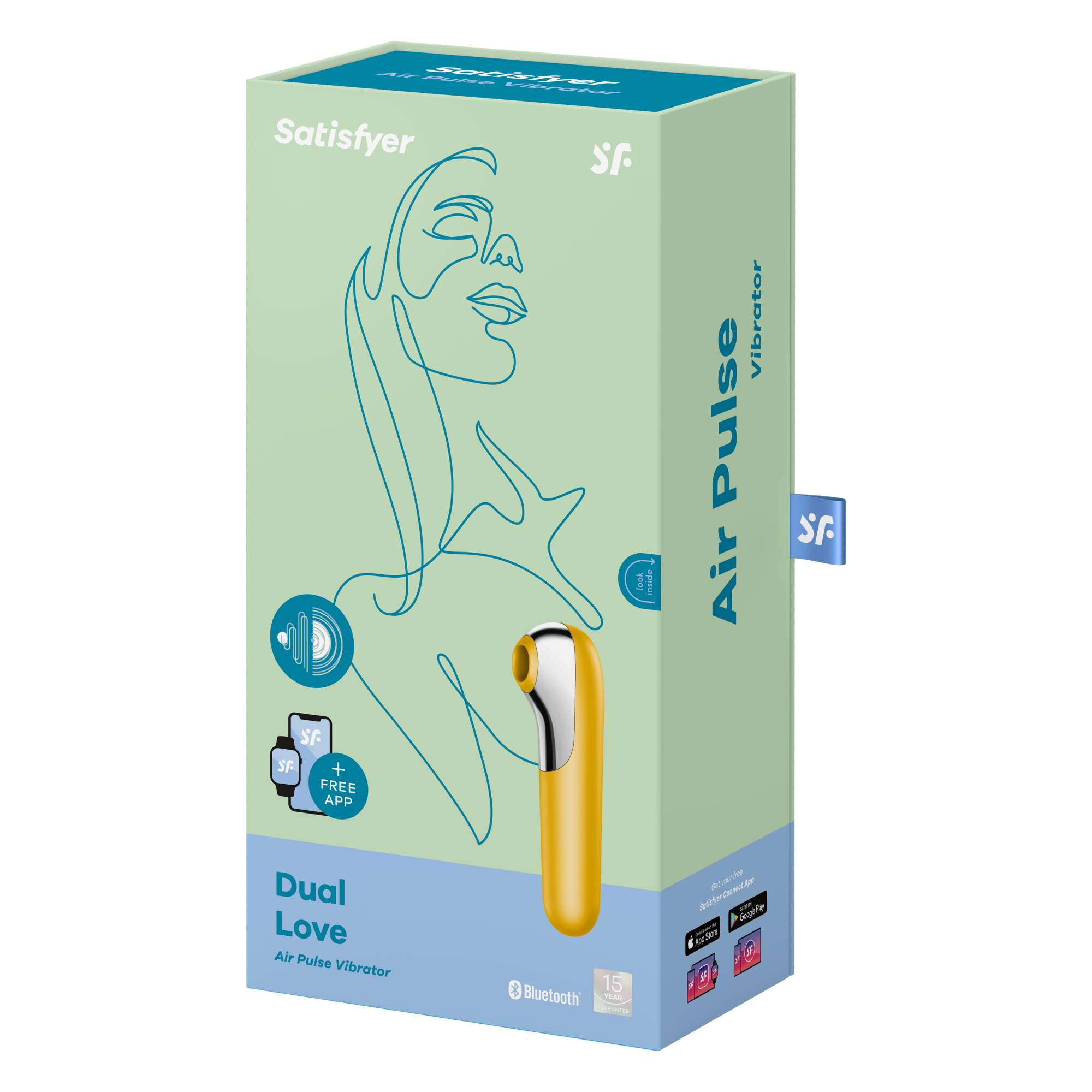 Вакуумный массажер Satisfyer Dual Love Yellow 003047SA