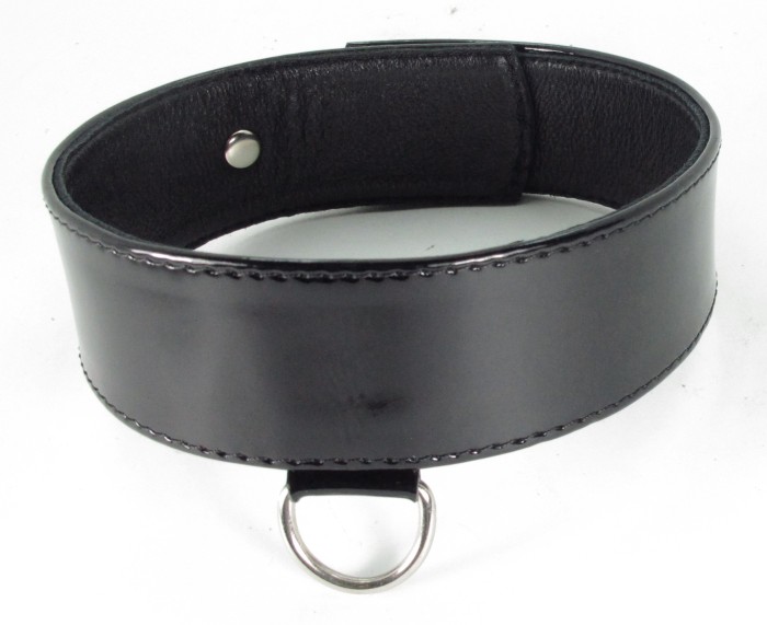 ошейник из кожи лак на пряжке, с мягким подкладом 55034ars в Воронеже