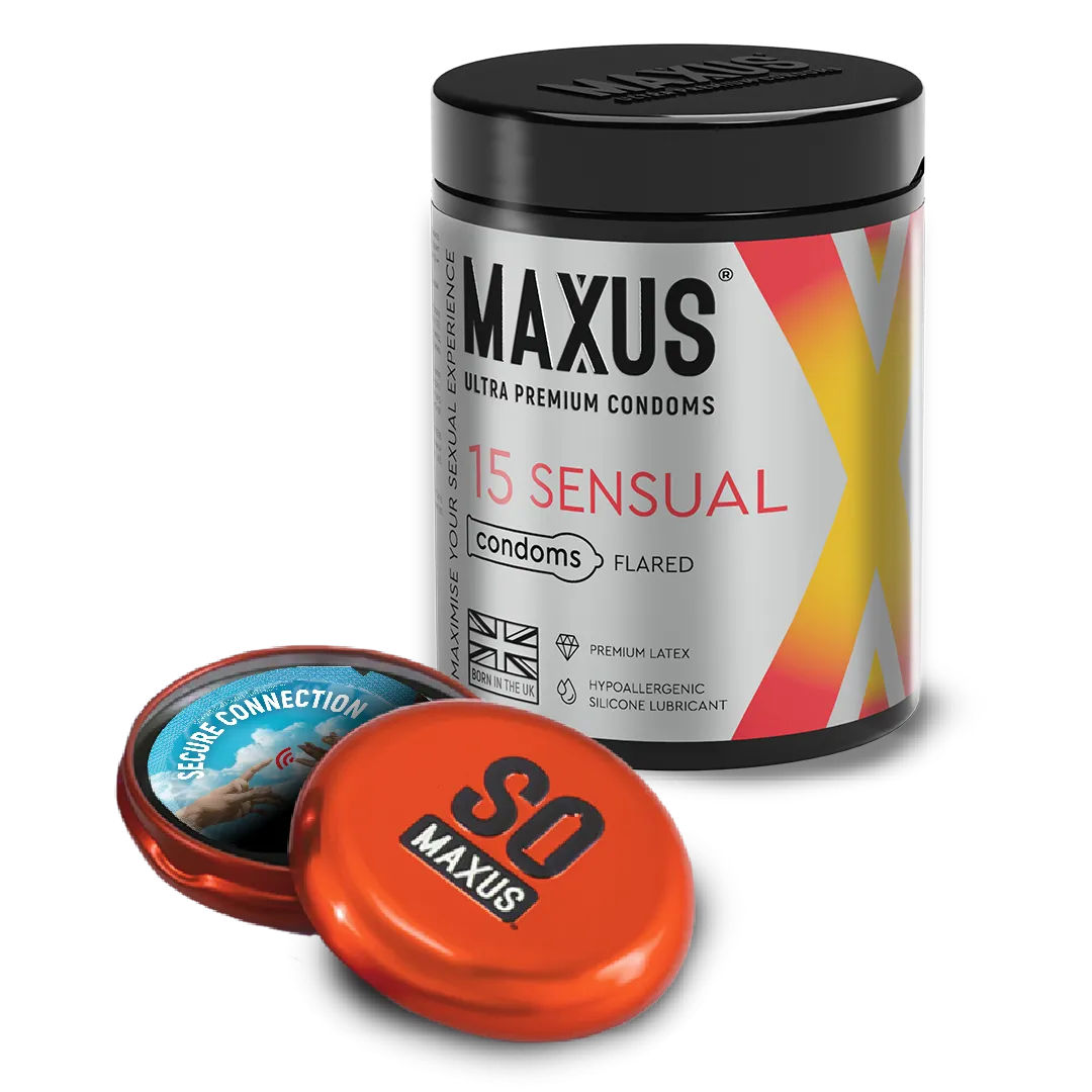 Презервативы MAXUS Sensual 15шт. гладкие X-Edition