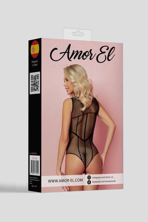 Эротическое боди amor el с вырезом в виде шнуровки (s/l) в Воронеже