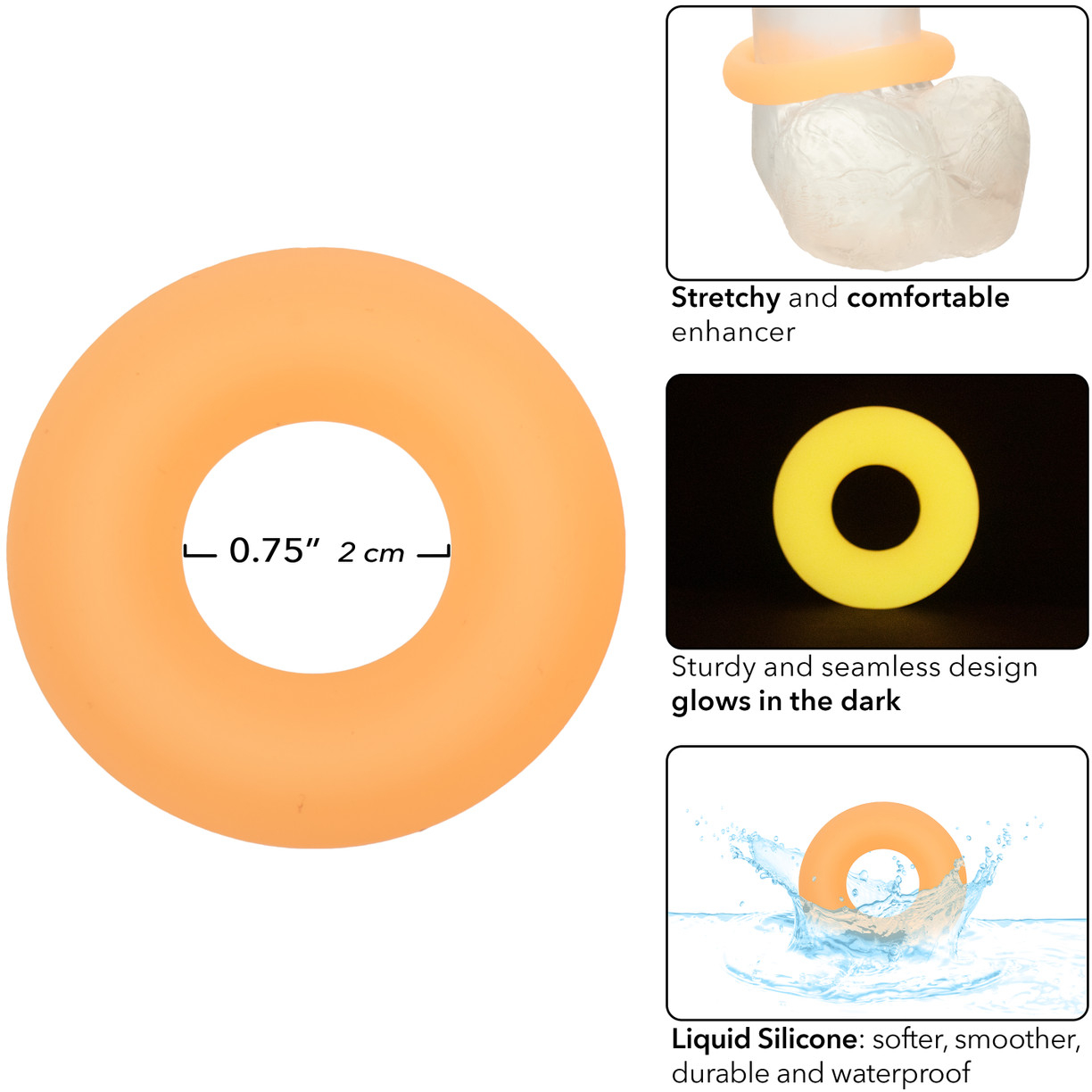 эрекционное кольцо из жидкого силикона alpha liquid silicone glow-in-the-dark в Воронеже