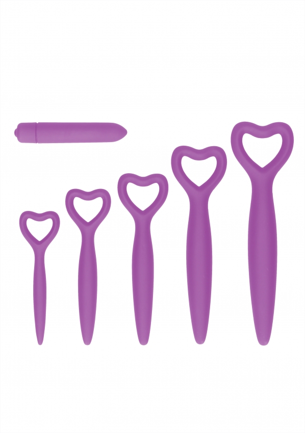 набор вагинальных расширителей с вибропулей silicone vaginal dilator set в Воронеже