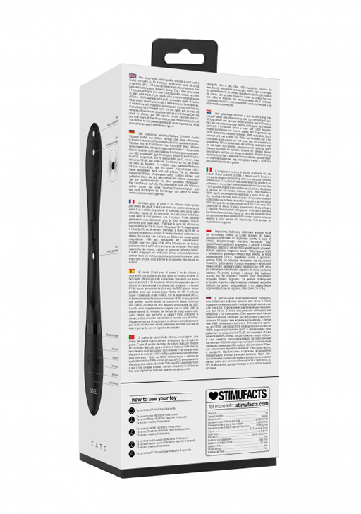 вибромассажер кролик cato с функциями "импульсное воздействие" и "мгновенный оргазм" в Воронеже