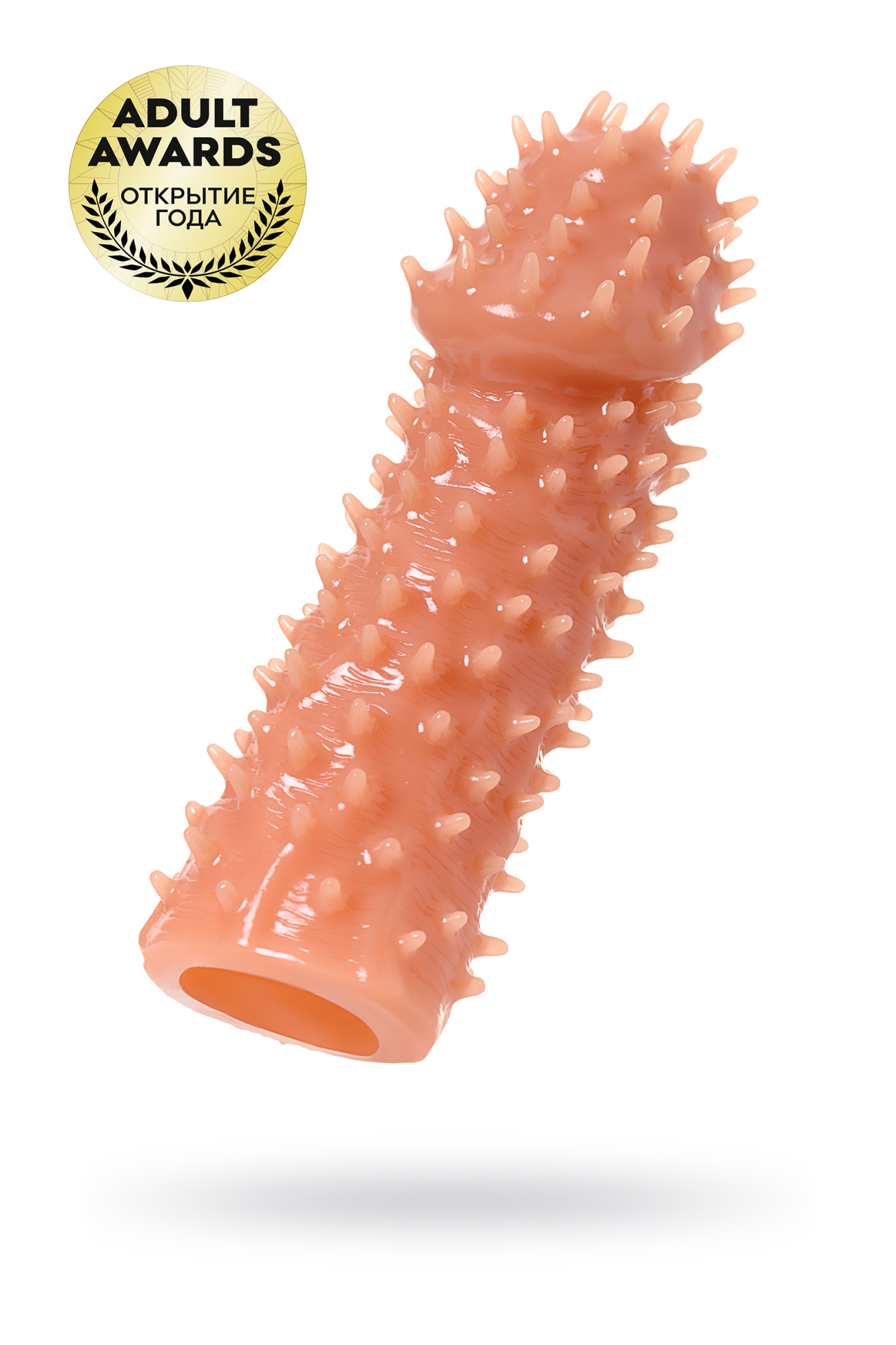 насадка kokos с дополнительной стимуляцией, реалистичная,tpe, телесный, 14.7 см в Воронеже