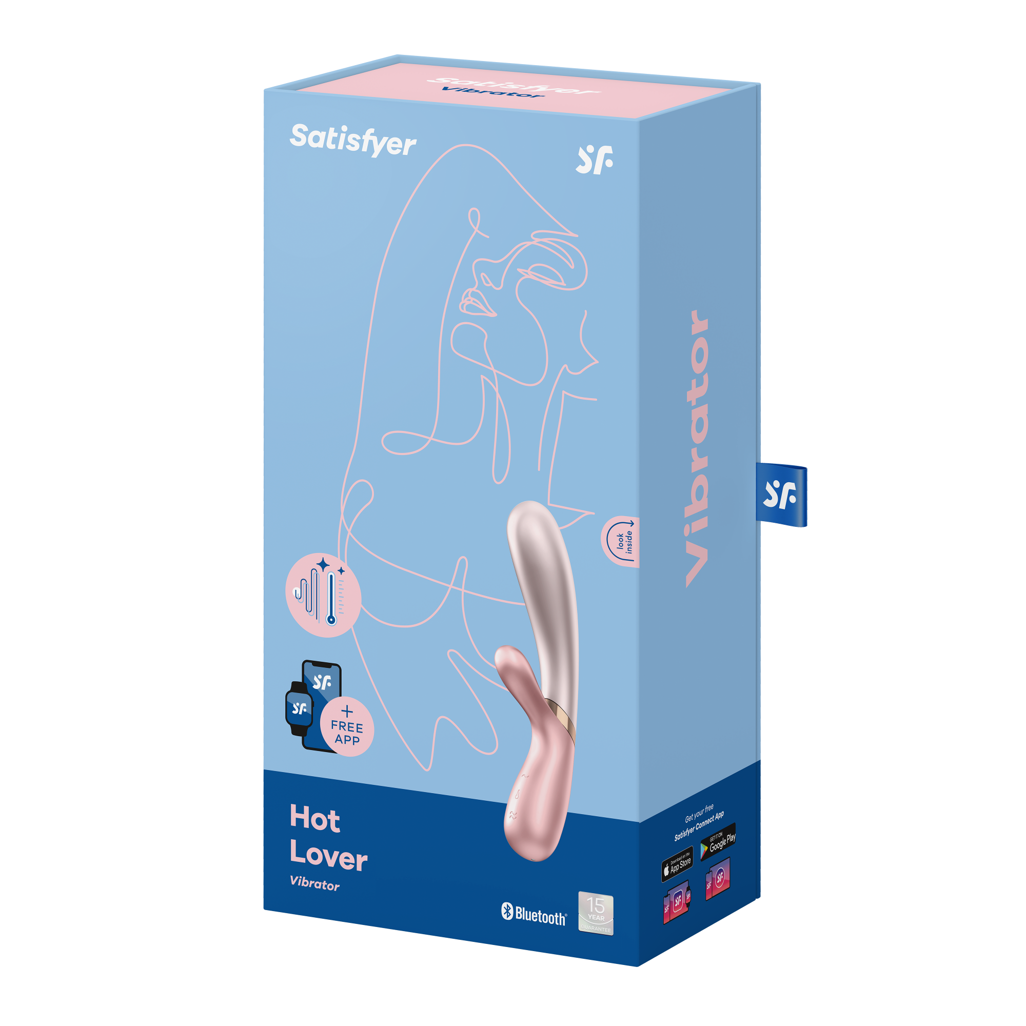 Вибромассажер Satisfyer Hot Lover с возможностью управления через приложение - розовый
