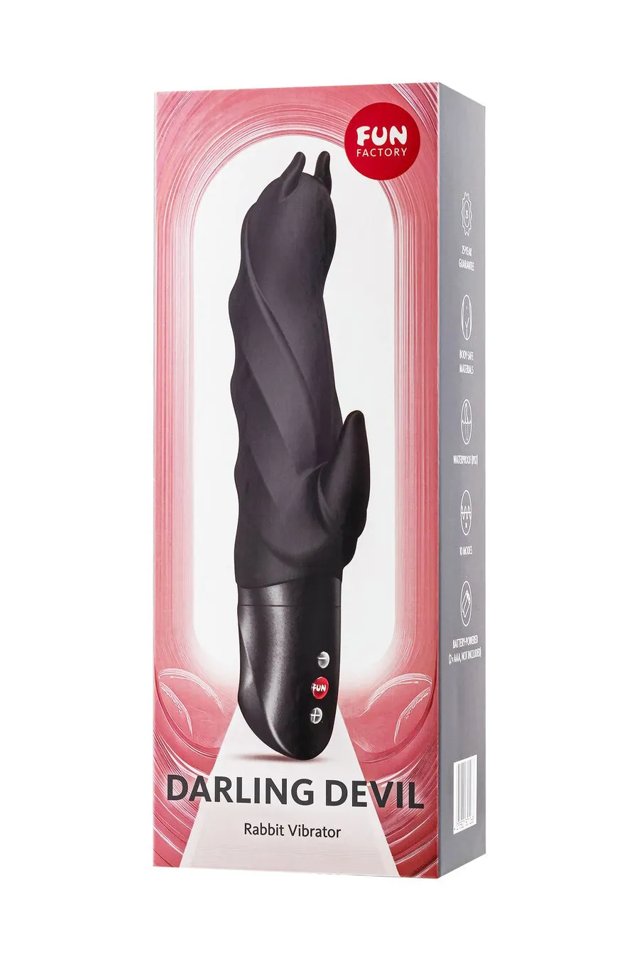 вибратор fun factory darling devil, силикон, черный, 20,5 см в Воронеже