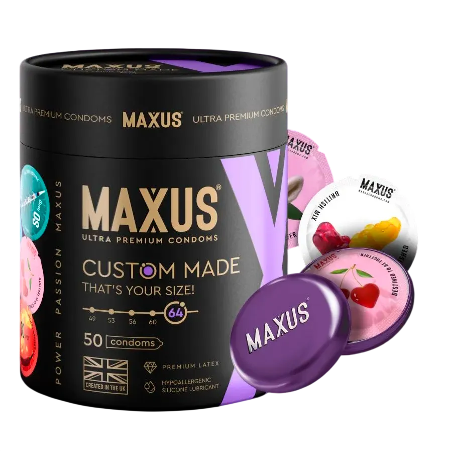MAXUS Презервативы Custom Made 64 гладкие X-Edition, 50 шт.