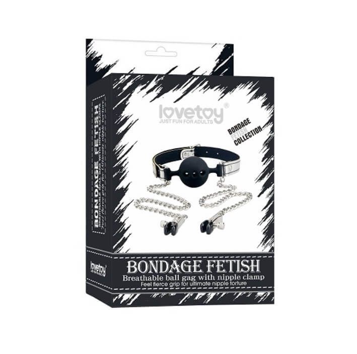 кляп с зажимами для сосков lovetoy bondage fetish в Воронеже