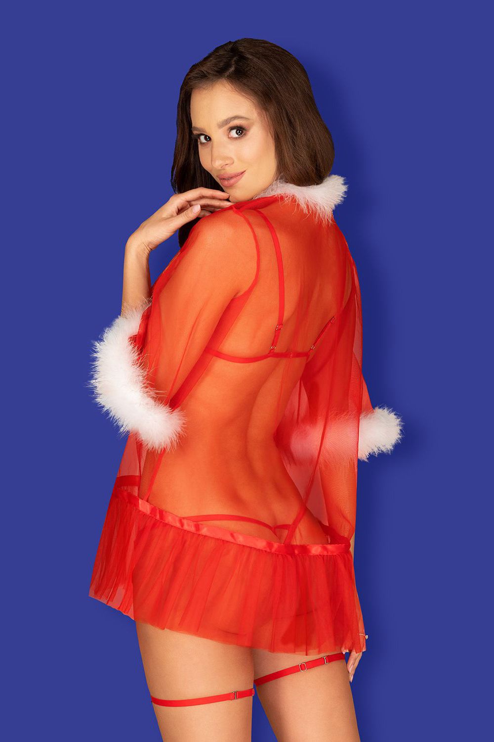 Эротическое соблазнительный новогодний пеньюар obsessive santasia в Воронеже