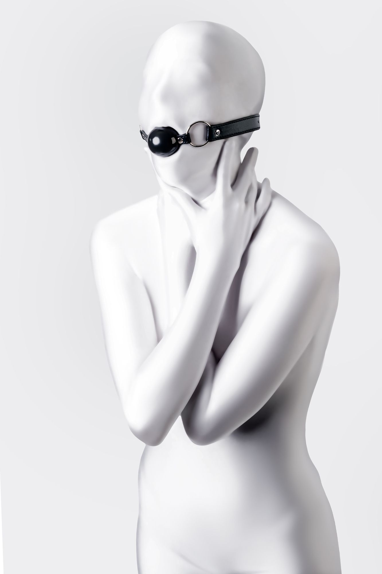 кляп anonymo #0304, tpr, черный, 64 см в Воронеже